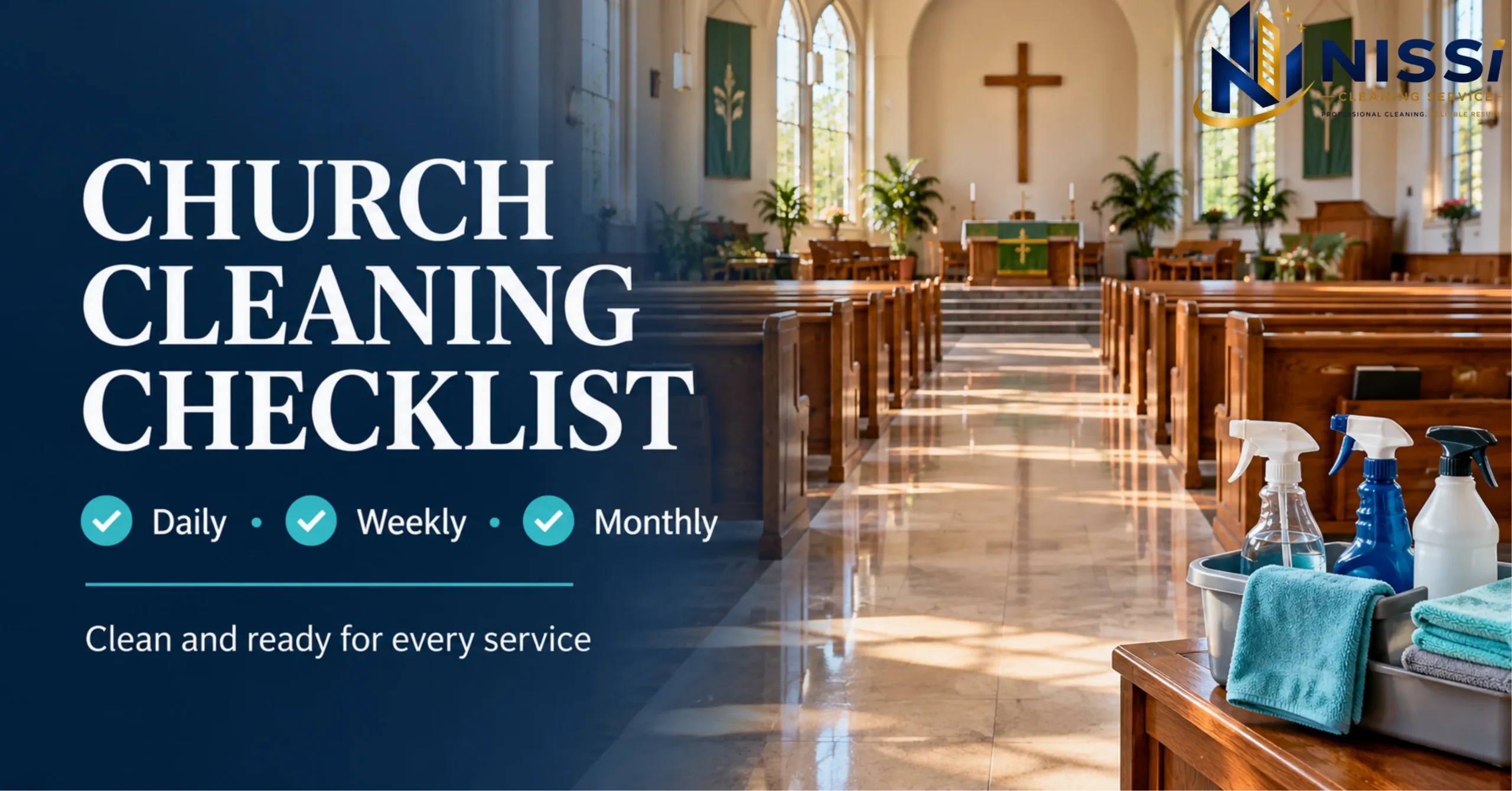 Church Cleaning Checklist: Daily, Weekly & Monthly Tasks